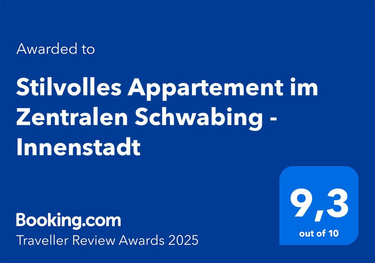 Stilvolles Appartement Im Zentralen Schwabing - Innenstadt Мюнхен Екстер'єр фото